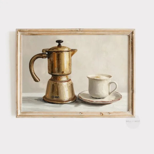 Country Kitchen Print Vintage Still Life Rustic Farmhouse Antique Kitchen Canvas printing wall decor