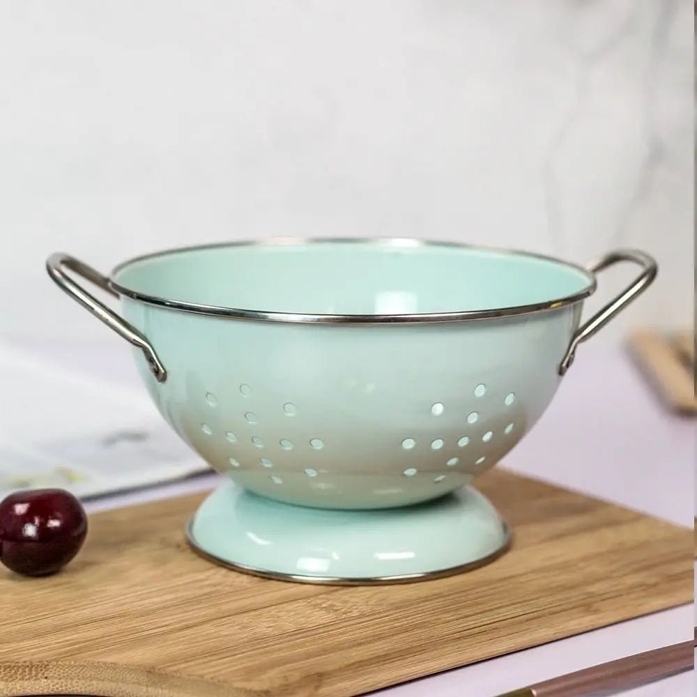 Carbon Steel Enamel Coated Fruit Basket Rust-proof or Strainer