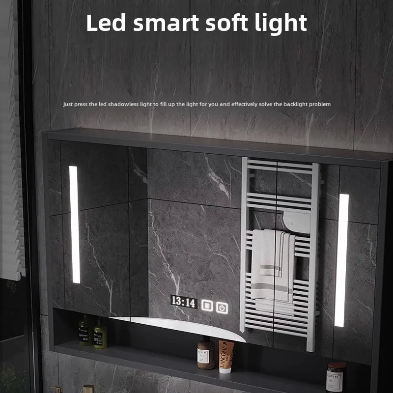 Modern Simple Bathroom Cabinet Combination  Ceramic Integrated Wash Basin Wall-mounted