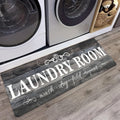 VIKAMA Vintage Laundry Room Dirt-Resistant And Easy-To-Clean Floor Mat, Entrance Door Mat. Also Christmas Choices