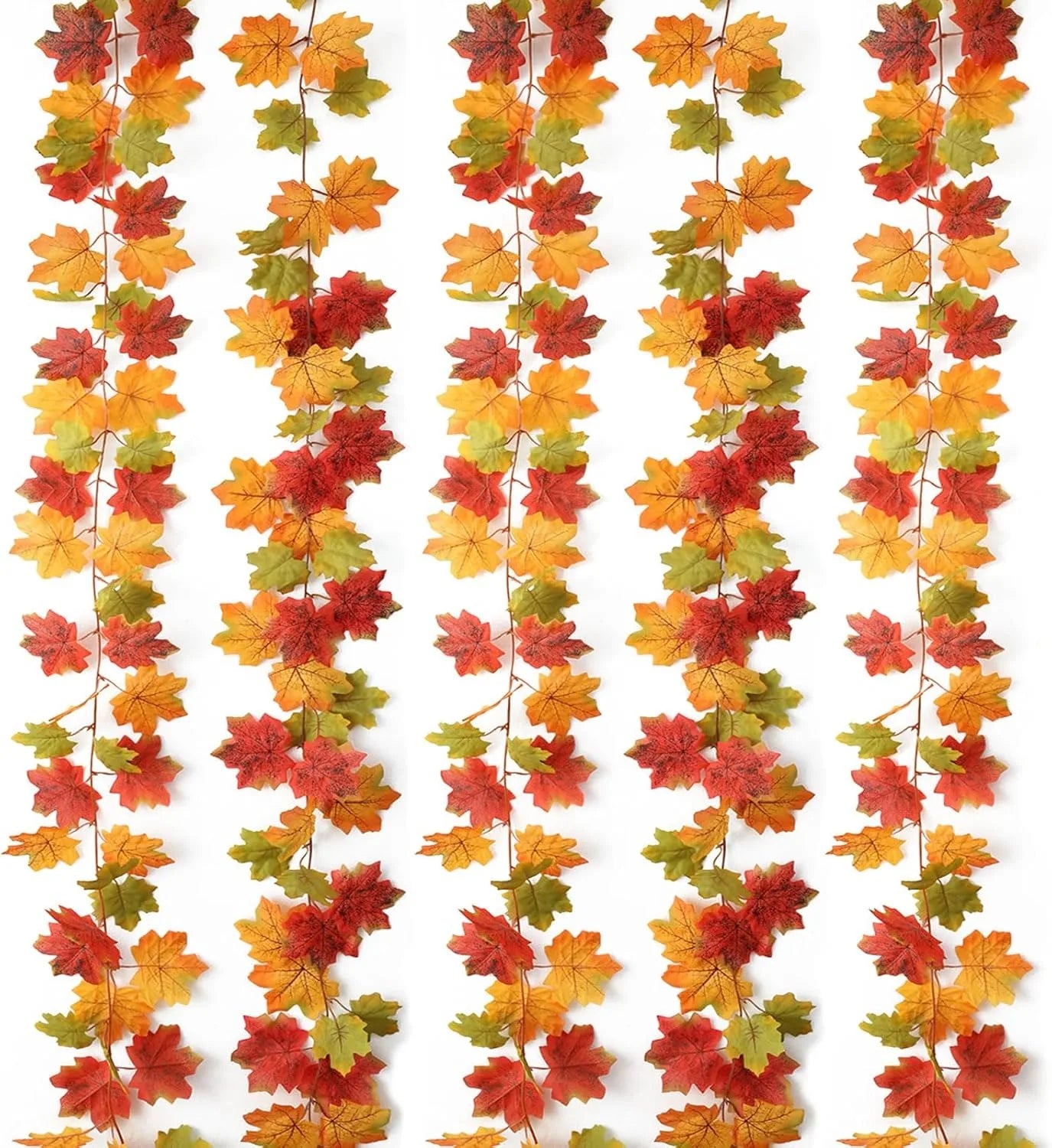 100/200CM Autumn Artificial Maple Leaf Garland Vine