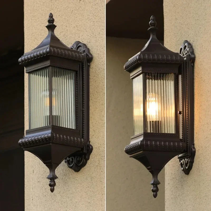 Vintage Outdoor Wall Light Waterproof Exterior Garden Yard