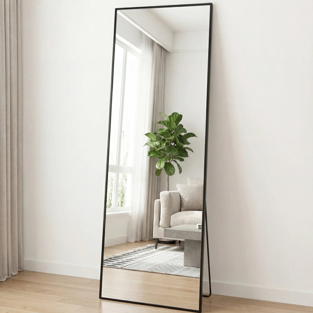 JHK 68"x26" Full Length Mirror with Stand Floor Free Standing Aluminum Frame