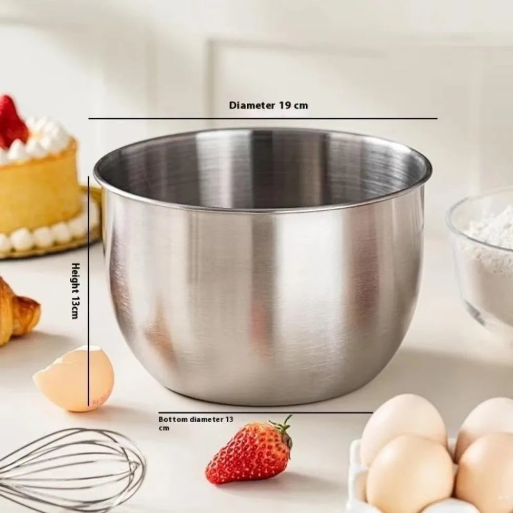 Stainless Steel Mixing Bowl Splash Proof Deep Design
