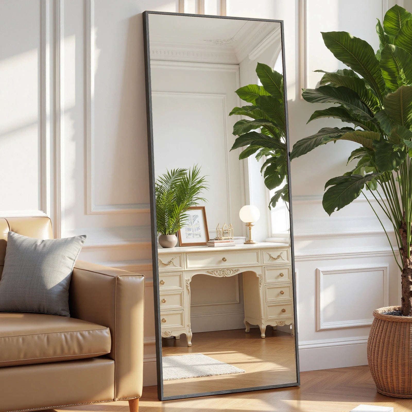 JHK 68"x26" Full Length Mirror with Stand Floor Free Standing Aluminum Frame